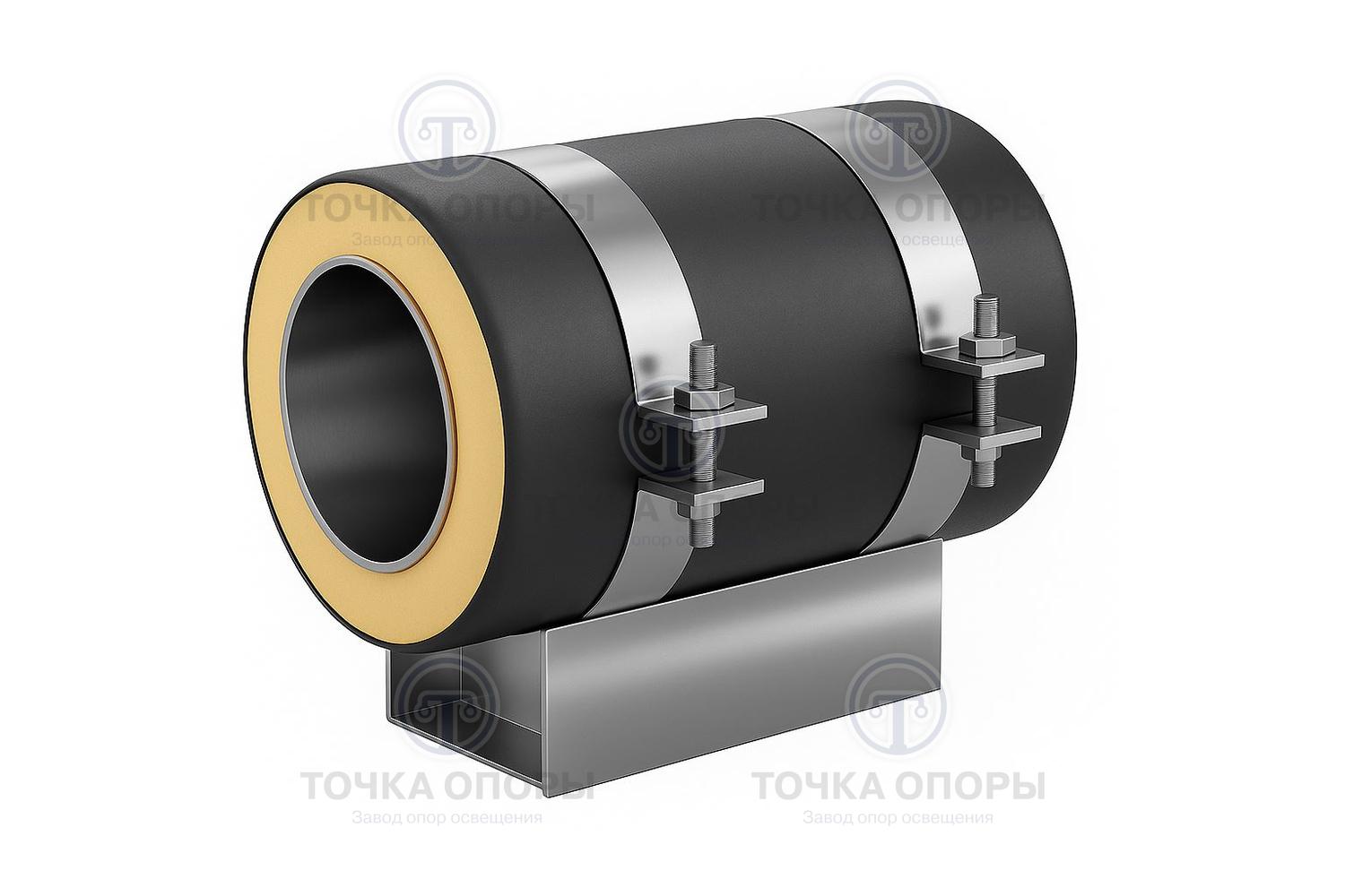 Скользящая опора СПОк 273/400.100 подкладная канальная для труб в ППУ