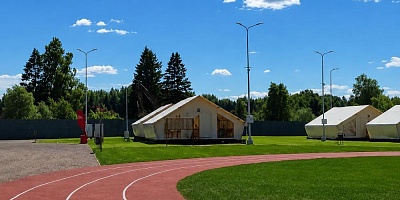 Поставка в город Екатеринбург, спортивный комплекс «Калининец», опор НФК-8 и НФК-6