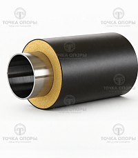 Труба стальная оцинкованная в ППУ-изоляции 159х4,5 мм ГОСТ 30732-2006